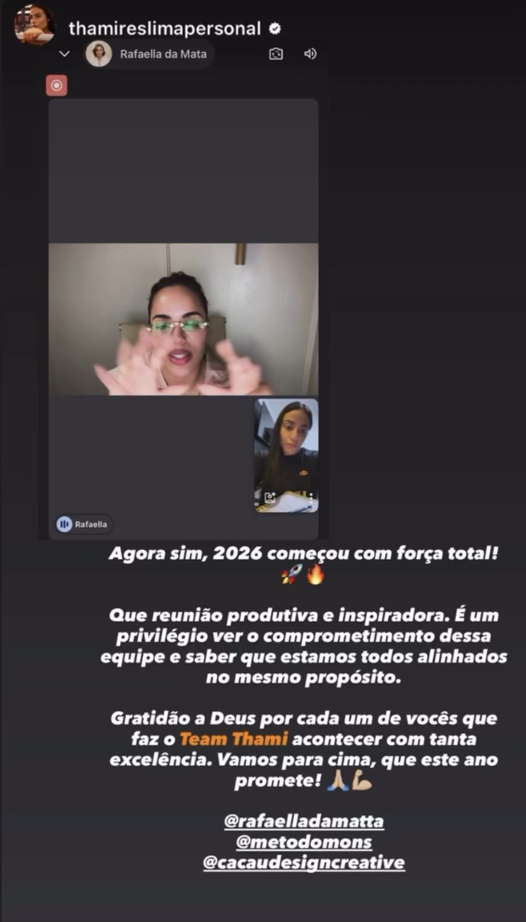 Print de feedback de mentorada MONS