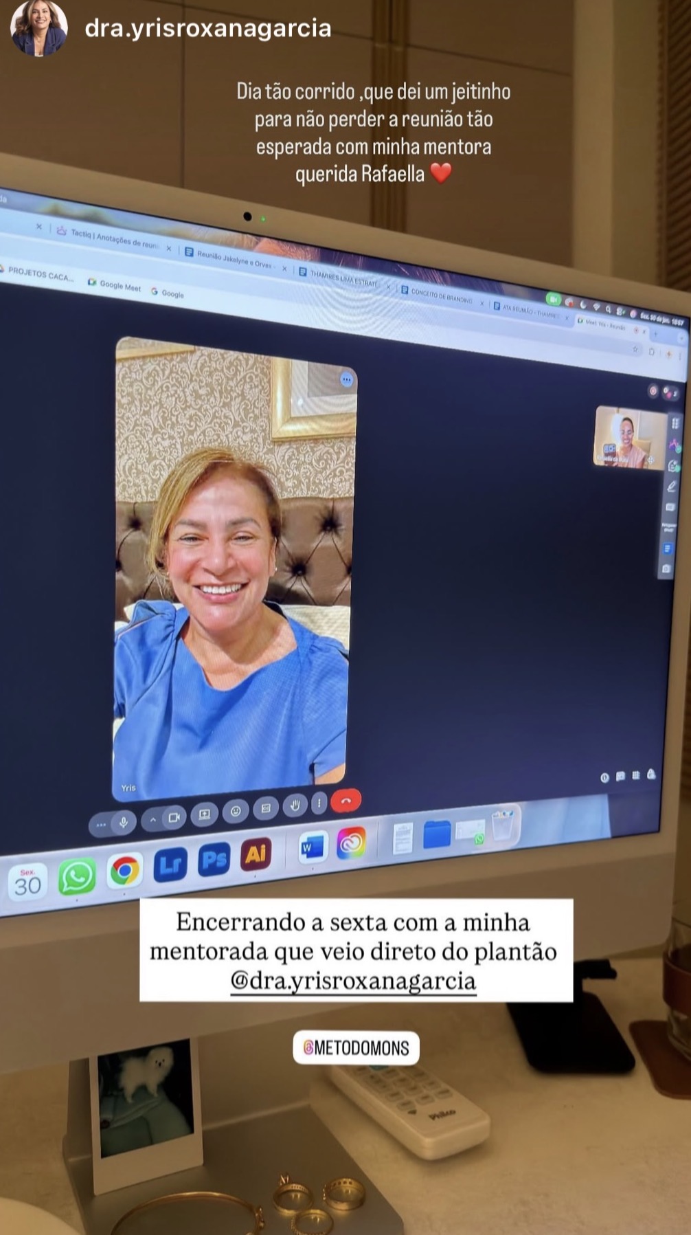 Print de feedback de mentorada MONS